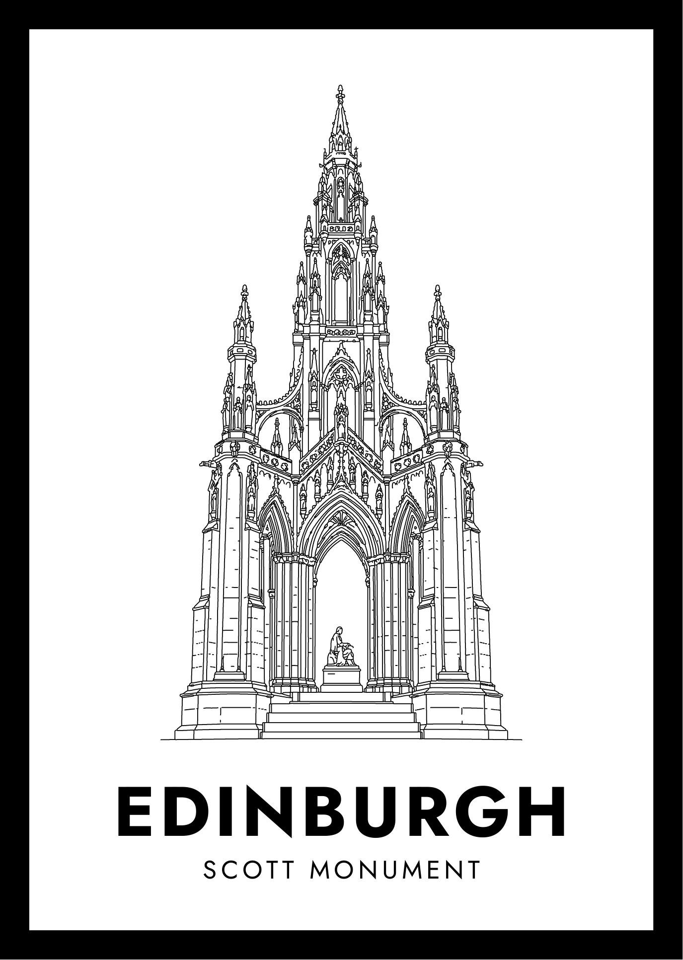Edinburgh — framed artwork preview