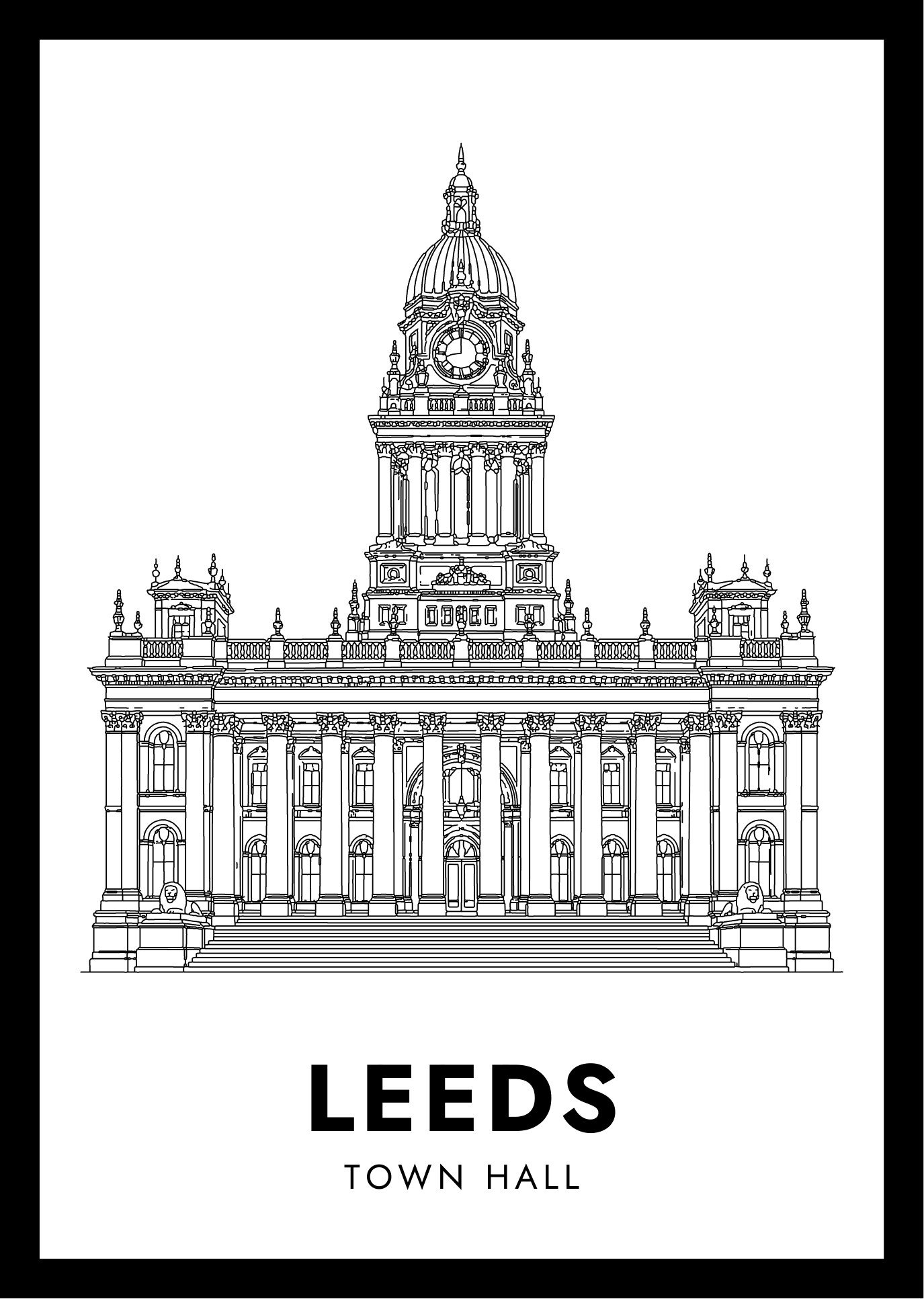 Leeds — framed artwork preview
