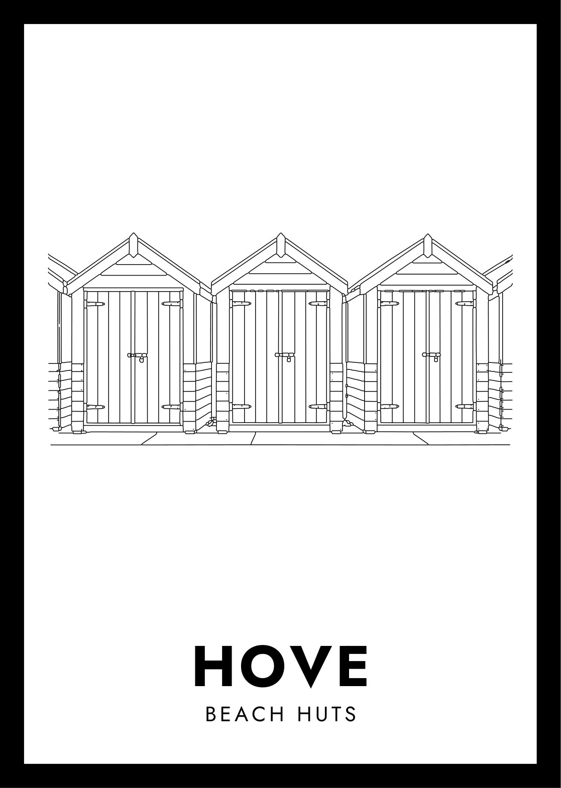 Hove Beach Huts — artwork preview
